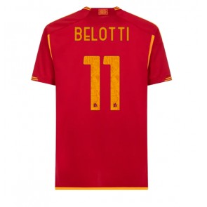Lacne Muži Futbalové dres AS Roma Andrea Belotti #11 2023-24 Krátky Rukáv - Domáci